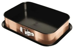 Berlinger Haus Forma s nepriľnavým povrchom 2v1 Rosegold Metallic Line, 39 x 27 x 7,5 cm