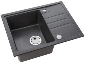 ALVEUS CZ INTERMEZZO 30/91 - černý (620x480mm)jed. sifon