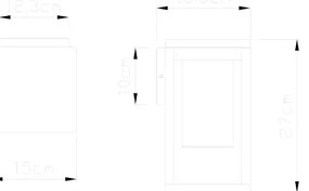 Globo 3135W - Vonkajšie nástenné svietidlo CANDELA 1xE27/40W/230V IP44