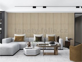 Samolepiace panely na stenu TPL0000009, cena za kus, rozmer 270 cm x 48,5 cm, lamely svetlo hnedé , IMPOL TRADE