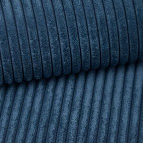 Rozkladacia obojstranná sedacia súprava do L TAVERO SLIM 201x140 cm, tmavomodrá