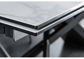 Rozkladací jedálenský stôl 40122 180/220/260 x 90cm White Ceramik - Komfort-nábytok