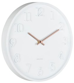 Dizajnové nástenné hodiny Karlsson Calma KA6041WH – Biele (30 cm)