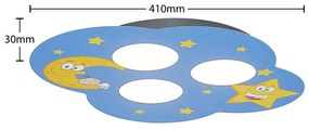 Lindby Thorke stropné svietidlo, nočná obloha