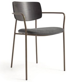 Sivá jedálenská stolička Maureen – Kave Home