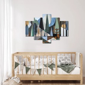 Obraz - Prírodná geometrická abstrakcia II. (150x105 cm)