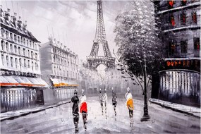 Obraz - Olejomaľba, Paríž (90x60 cm)