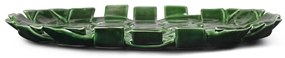Ferm Living Keramický tanier Plait Emerald Green 30 cm