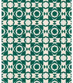 MINDTHEGAP Aegean Tiles Ultramarine Green - tapeta