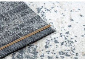 Moderný koberec OHIO CB10A beton - Štrukturálny, dve vrstvy rúna krém / modrý Veľkosť: 80x150 cm