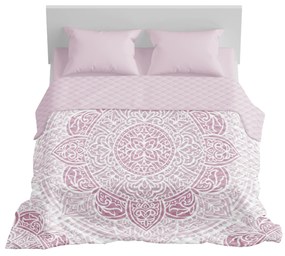 Detexpol Luxusný prehoz na posteľ 220x240 cm - Mandala pink