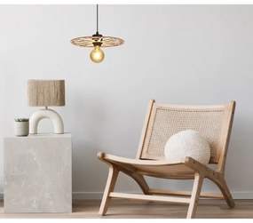 Luster na lanku FALCO 1xE27/60W/230V pr. 30 cm béžová