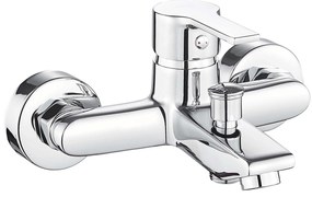 Invena Bralos, nástenná vaňová batéria, chrómová, INV-BW-07-001-A