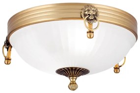 Orion DL 7-522/31 - Stropné svietidlo ROCCA 2xE27/60W/230V pr. 31 cm bronz/biela