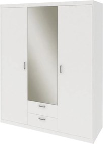 Šatníková skriňa Mega 141, biela