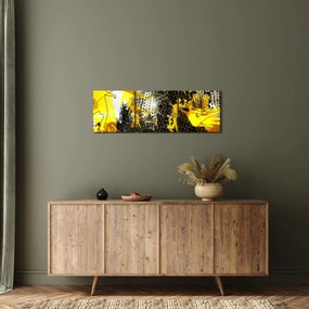 Obraz - Futbal vo veľkomeste (s hodinami) (90x30 cm)