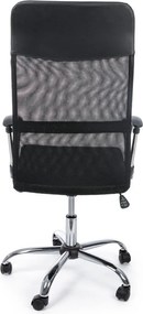 Čierna čalúnená kancelárska stolička Dakar – Yes Everyday