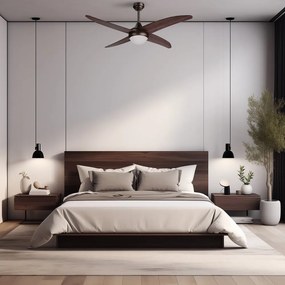 LED stropné svietidlo v tmavoprírodnej farbe ø 13 cm Regal – SULION