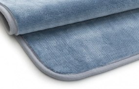Kúpeľňový koberček Miami Viscose modrý