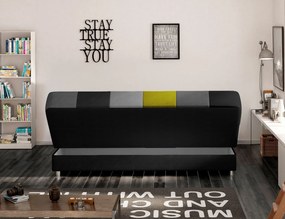 Rozkládací pohovka CAYO 192 cm Soro 100/Soro 93/Soro 83/Soro 40 černo-žlutá