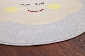 Koberec Agnella Funky Top Clo sivý kruh