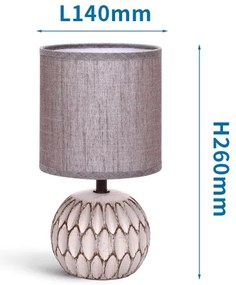 Aigostar - Stolná lampa 1xE14/40W/230V fialová