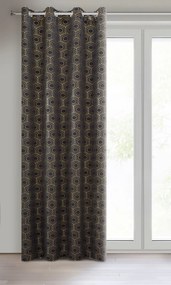 ZÁVES NA KRÚŽKOCH KAJA 135X250 CM VZOROVANÁ