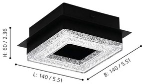 Eglo 99324 - LED Stropné svietidlo FRADELO 4xLED/4W/230V