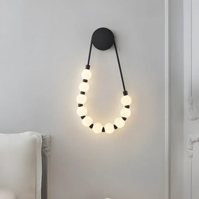 Toolight Toolight, LED nástenné svietidlo, 8W, 4000K, 1000lm, G026-CP, čierna, OSW-06377