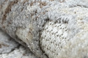 Koberec SOLE D3882 Ornament - ploské tkanie béžový / sivý