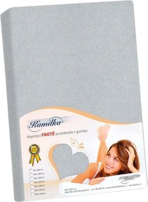 Bellatex Froté prestieradlo Kamilka stredne sivá, 90 x 200 cm
