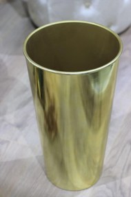 Zlatá lesklá plastová váza 40cm