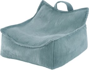 Kreslo štvorcové menčester modrá