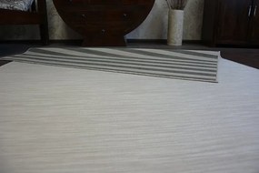 Exteriérový Obojstranný Koberec SIZAL DOUBLE  29205/095 Pásy čierny bež/melanž béž