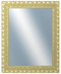 DANTIK - Zrkadlo v rámu, rozmer s rámom 80x100 cm z lišty ROKOKO zlatá hádzaná (2882)