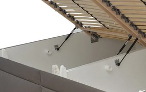 Posteľ Evita 180x200 cm, kávová ekokoža