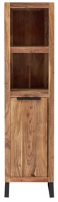 furniture-nabytek.cz - Masívna kúpeľňová skrinka Sydney z akácie, lakovaná, hnedá – 31×25×125 cm