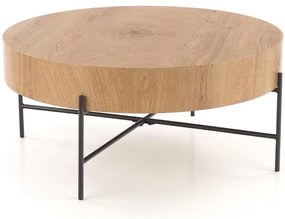 Konferenčný stolík Brooklyn dub prírodný/čierna