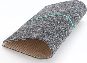 Condor Carpets, AKCIA: 95x185 cm Koberec metráž Extreme 77, šíře, šedá, ab (mriežka), chodba / predsieň