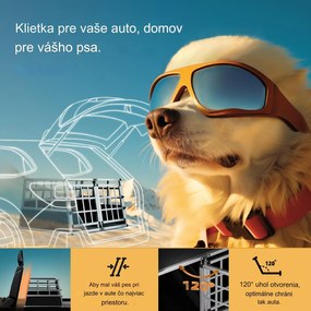 InternetovaZahrada Prepravka pre psa XL - 89x70x51 cm