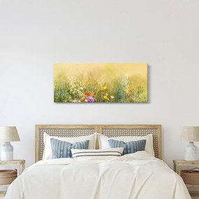 Obraz - Maľovaná lúka (120x50 cm)