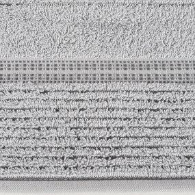 BAVLNENÝ UTERÁK TAYLOR 50X90 CM STRIEBORNÁ