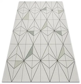 Koberec COLOR 19447/062 SISAL Diamant trojuholníky krémová Veľkosť: 140x200 cm