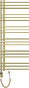 Mexen Neptun, elektrické vykurovacie teleso 1200 x 500 mm, 600 W, zlatá lesklá, W101-1200-500-2600-50