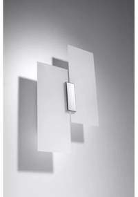 Sollux SL.0197 - Nástenné svietidlo FABIANO 2xE27/15W/230V biela/chróm