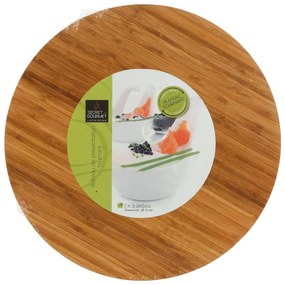 Drevený otočný servírovací podnos Wood, (fi) 35 cm