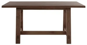 Hnedý jedálenský stôl z borovicového dreva 90x160 cm Derby – Støraa
