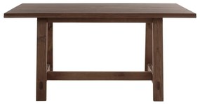 Hnedý jedálenský stôl z borovicového dreva 90x160 cm Derby – Støraa