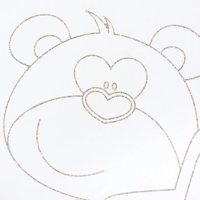 Detská postieľka New Baby Medvedík s hviezdičkou štandard dub