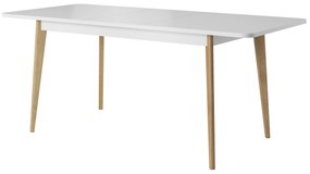 Rozkladací jedálenský stôl Primo 140/180 cm dub Riviéra/biely